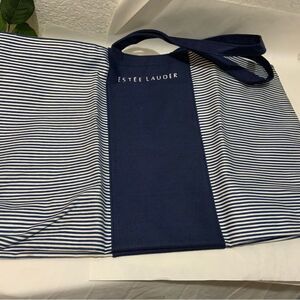 New Estee Lauder Blue & White Tote Bag